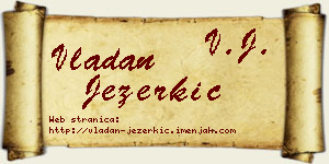 Vladan Jezerkić vizit kartica